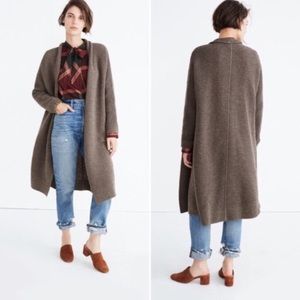 Madewell Fulton sweater coat (mushroom color)